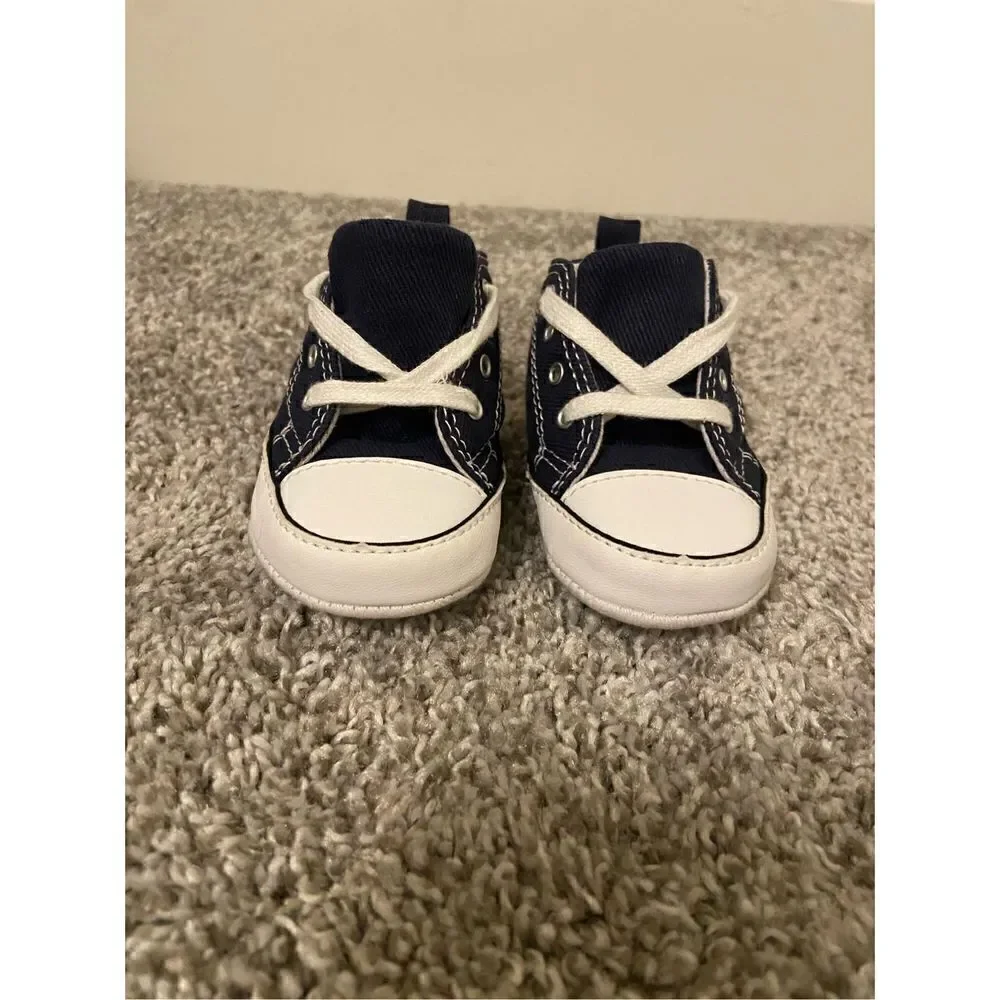 Baby Converse Dark Blue size 2